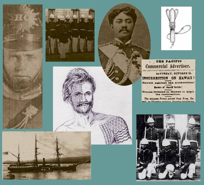 Photomontage of Hawaiian military history